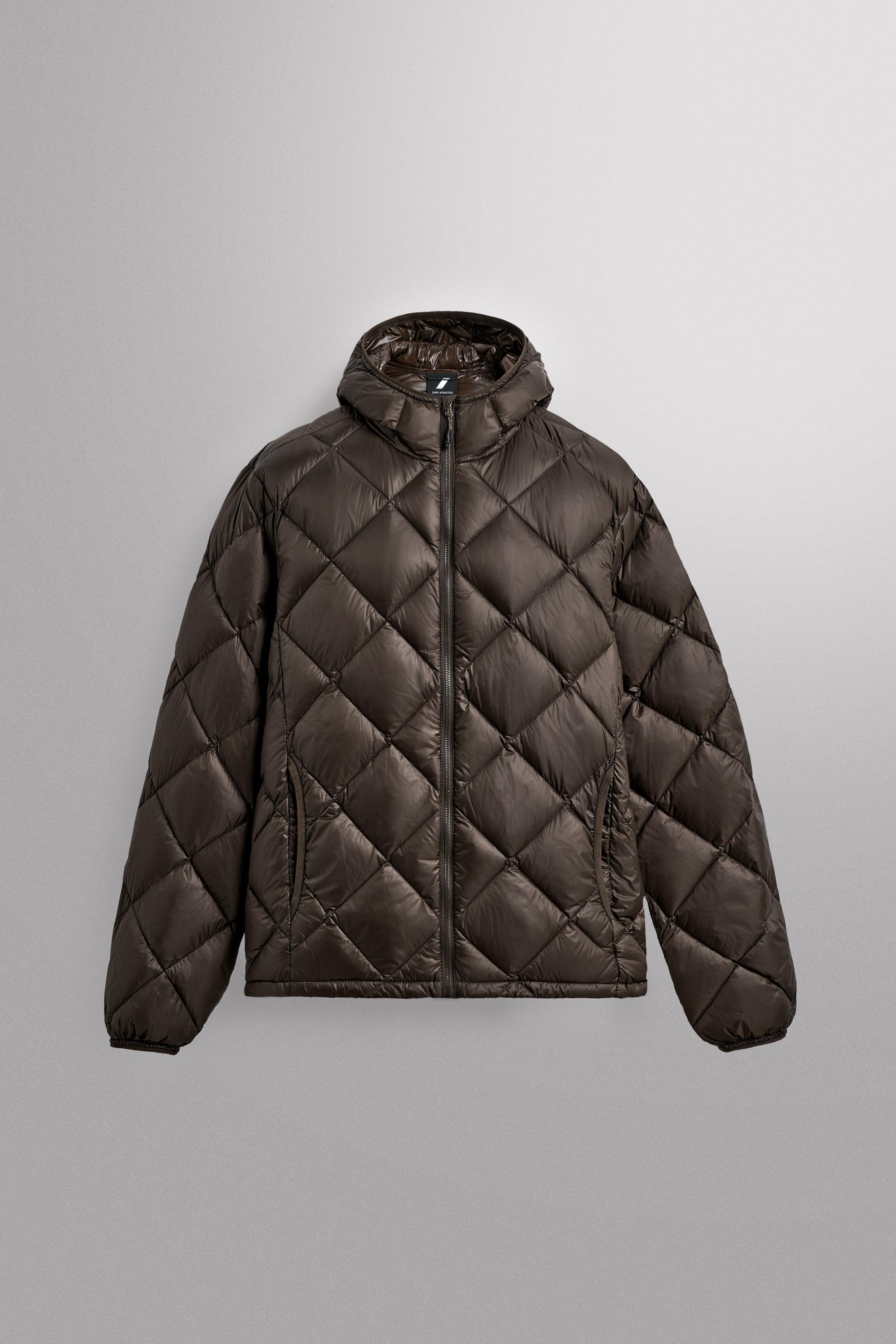 100% FEATHER PUFFER JACKET WITH HOODIE